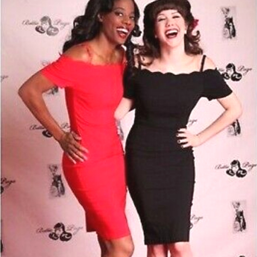 Bettie Page by Tatyana "Elegance" wriggle dress in XS.